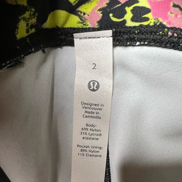 NWT Lululemon Women’s Swift Speed HR Tight 25” Sz 2 Inflect Floral Leggings IFFY - Picture 3 of 7